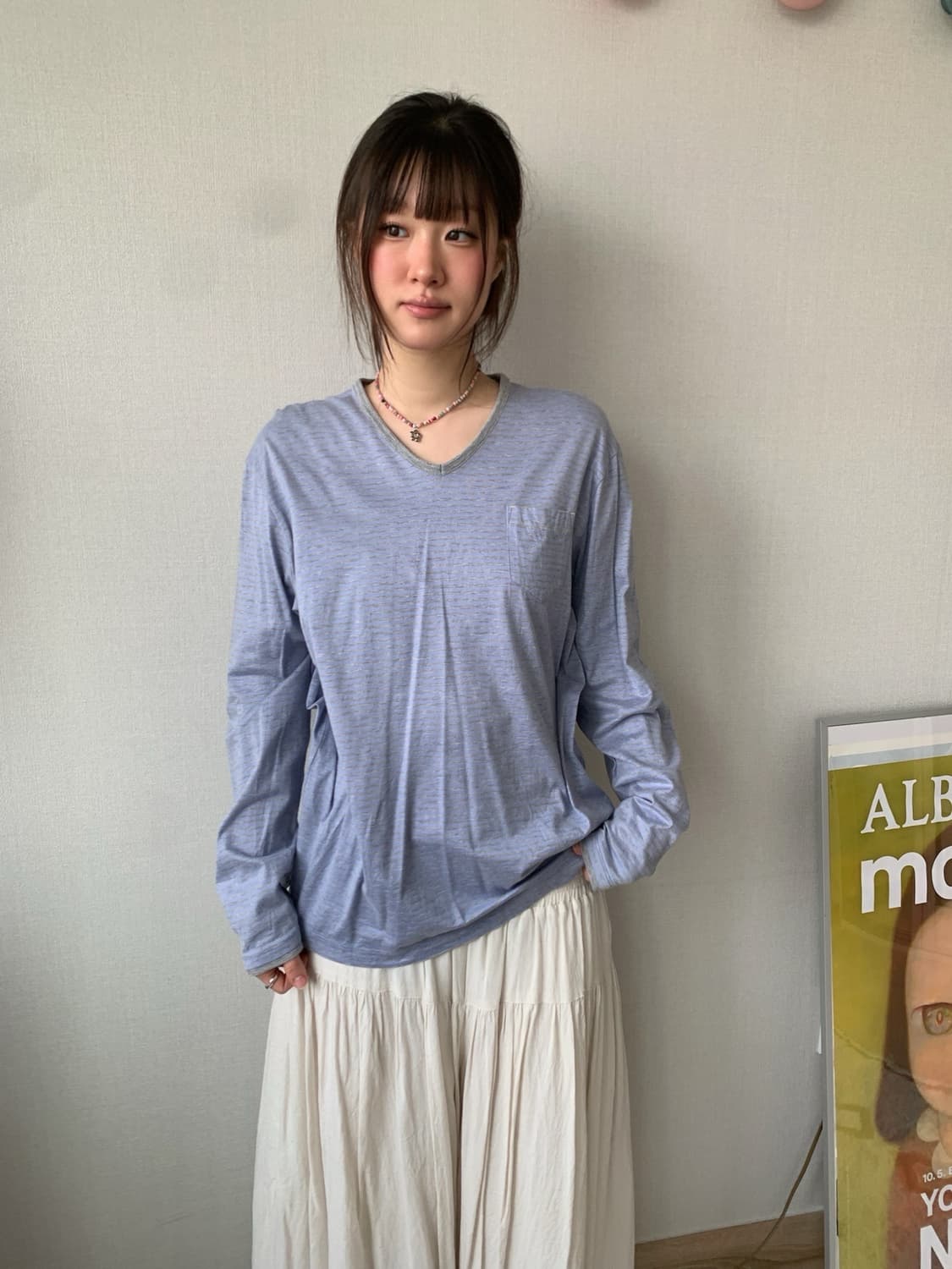 dry blue.. cotton top 상품이미지1