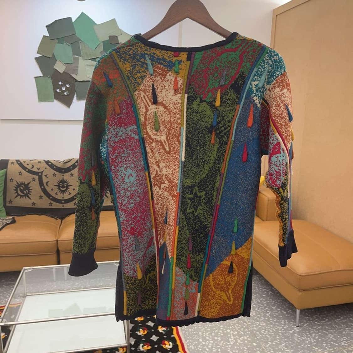 게오쿠 키치 유니크 보헤미안 히피 메리노울 가디건 M C07933 상품이미지4