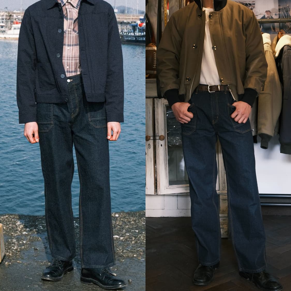 (30~31)VDR 비디알 sailor 워크 데님팬츠 콘밀 상품이미지10