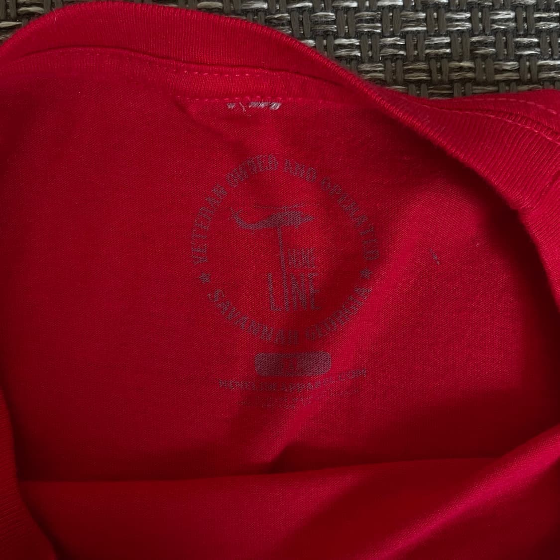 나인라인 탄피 프린팅 레드 반팔티셔츠 (XL) 상품이미지3