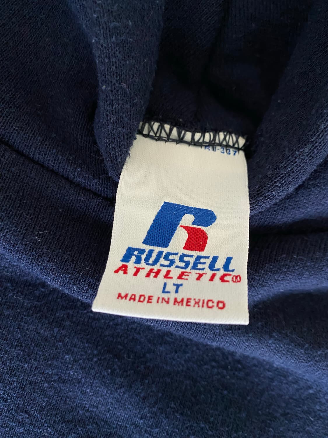 (L) 00s 빈티지 러셀 후드 네이비 상품이미지3