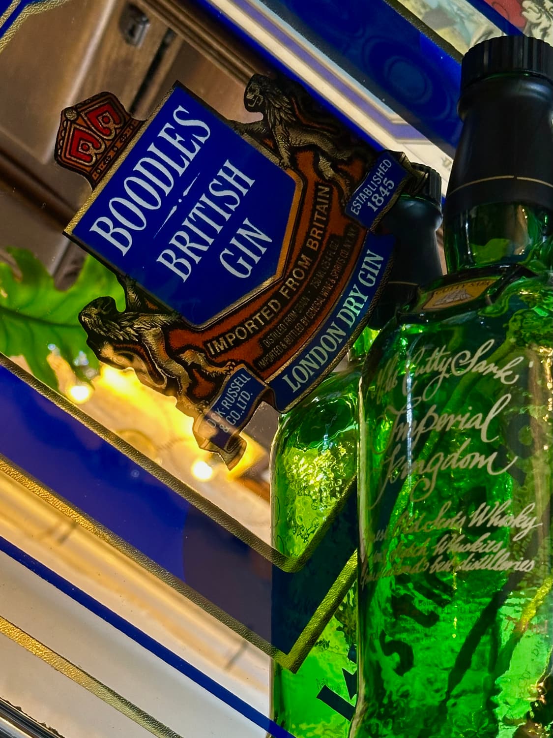 미국 빈티지 부들스 진 팝미러 거울 간판 상품이미지8