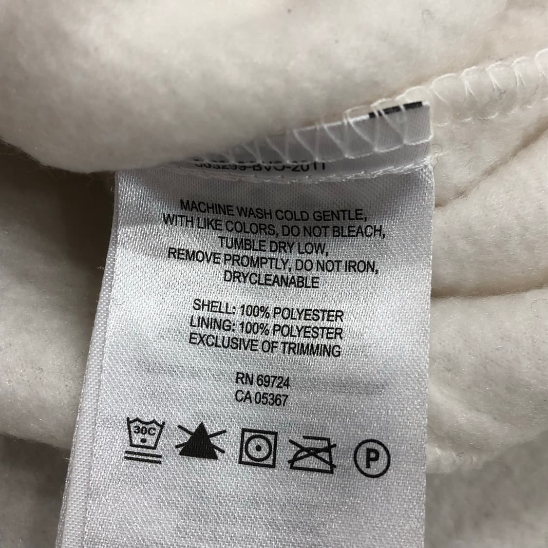 컬럼비아 화이트 플리스 집업 후리스 자켓 상품이미지4