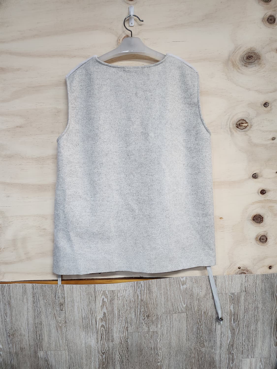 439) 인조퍼 조끼 상품이미지5