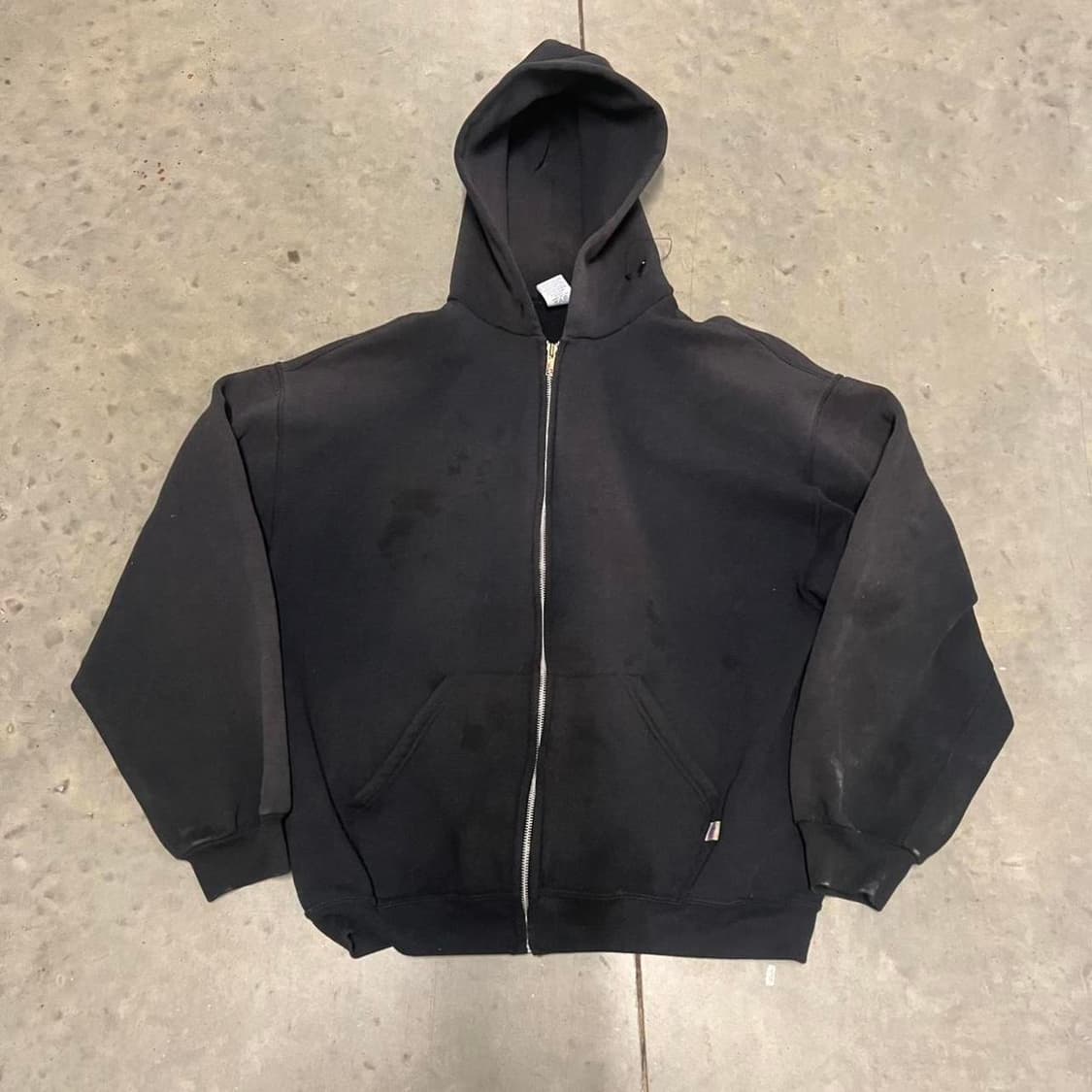 러셀 애슬레틱 페이드 후드집업 블랙 상품이미지2