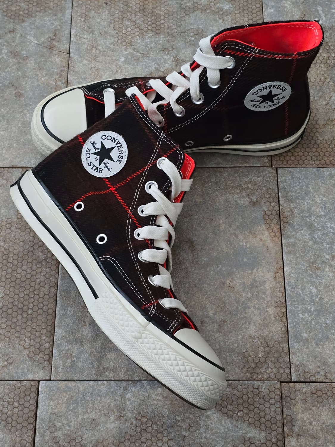 (230)컨버스 척 70 플래드 체크 하이  상품이미지4