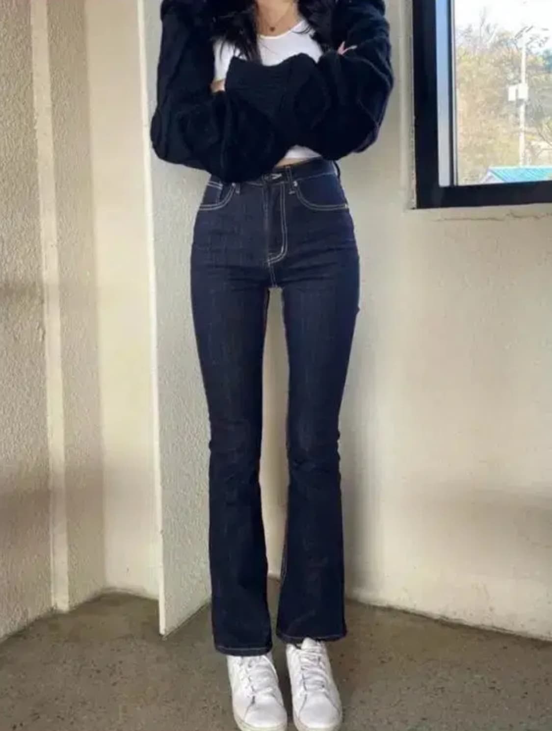 에이블리 생지 하이웨스트 부츠컷 팬츠 상품이미지2