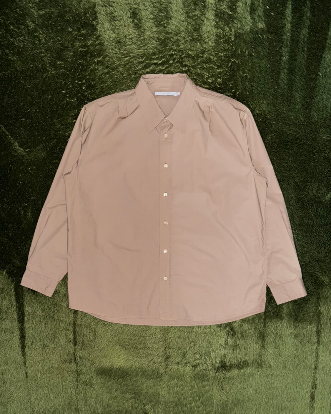 [L] SHIRTER 셔터 스티치 디테일 루즈 핏 셔츠 베이지 상품이미지1