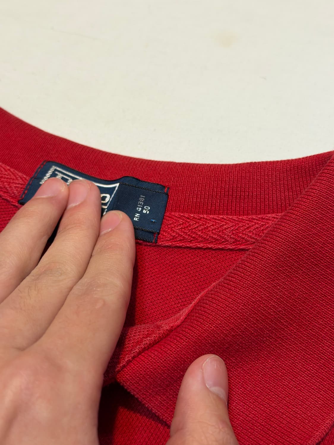 폴로 랄프로렌 빅포니 치프키프 롱슬리브 카라티 레드 상품이미지3