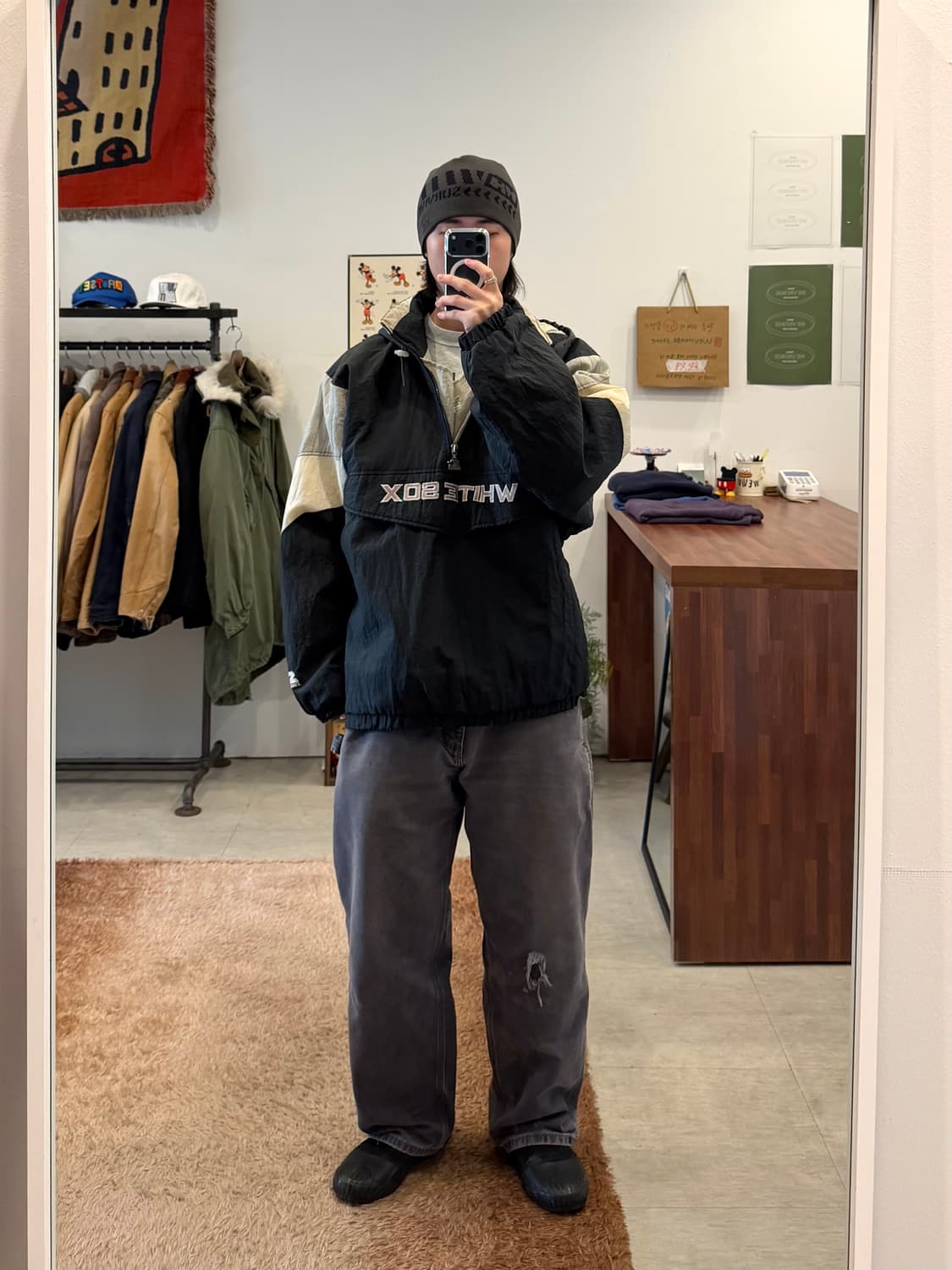 90s Starter 스타터 MLB 화이트 삭스 풀오버 패딩 아노락 상품이미지2