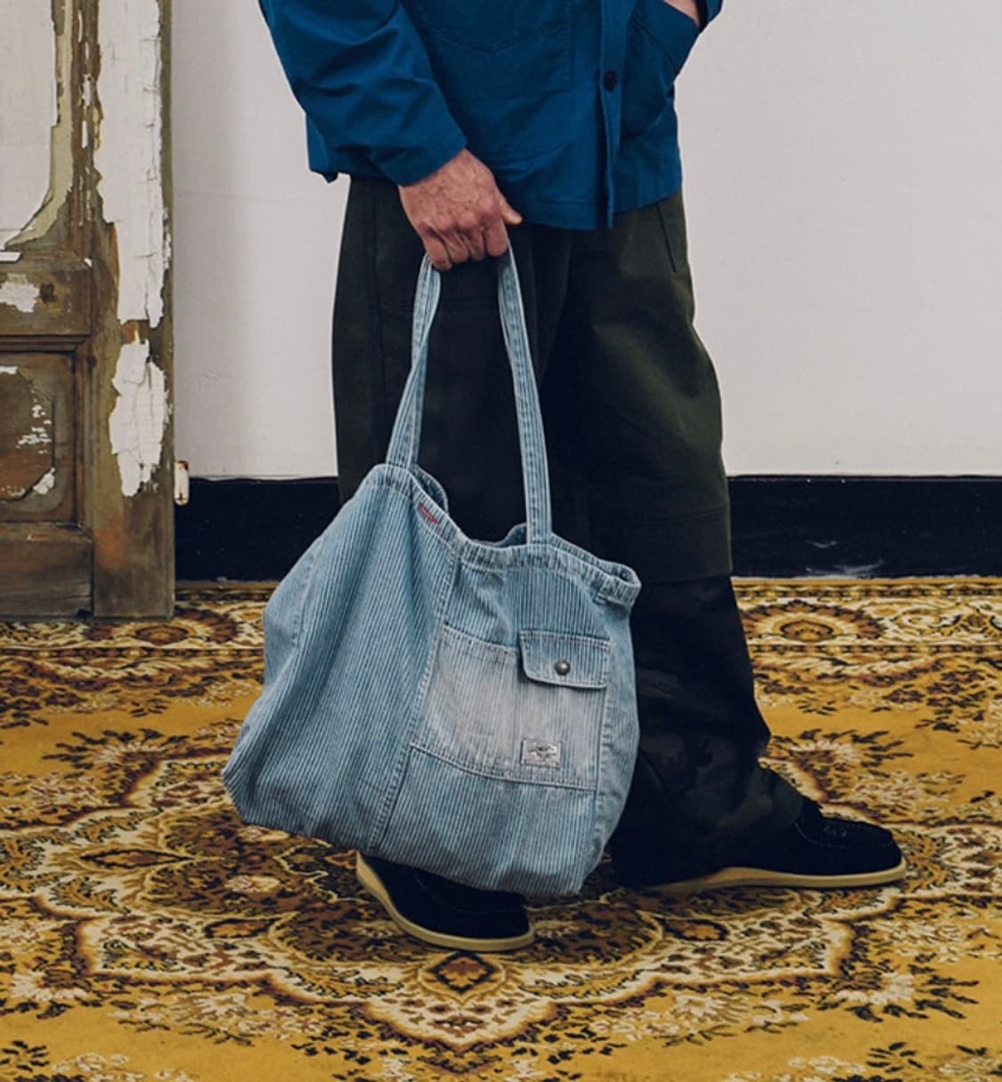 오가프 히코리 데님 에코백 상품이미지3