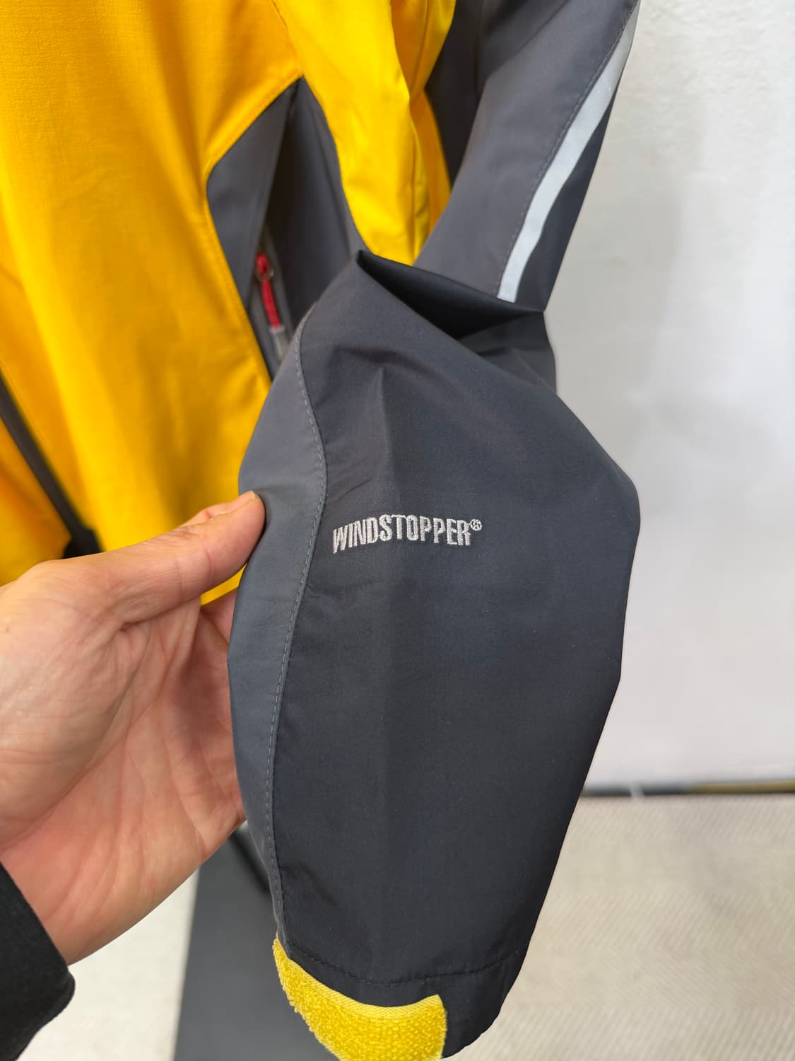 정품) 노스페이스 남성 써밋 옐로우 바람막이 자켓 110 상품이미지4