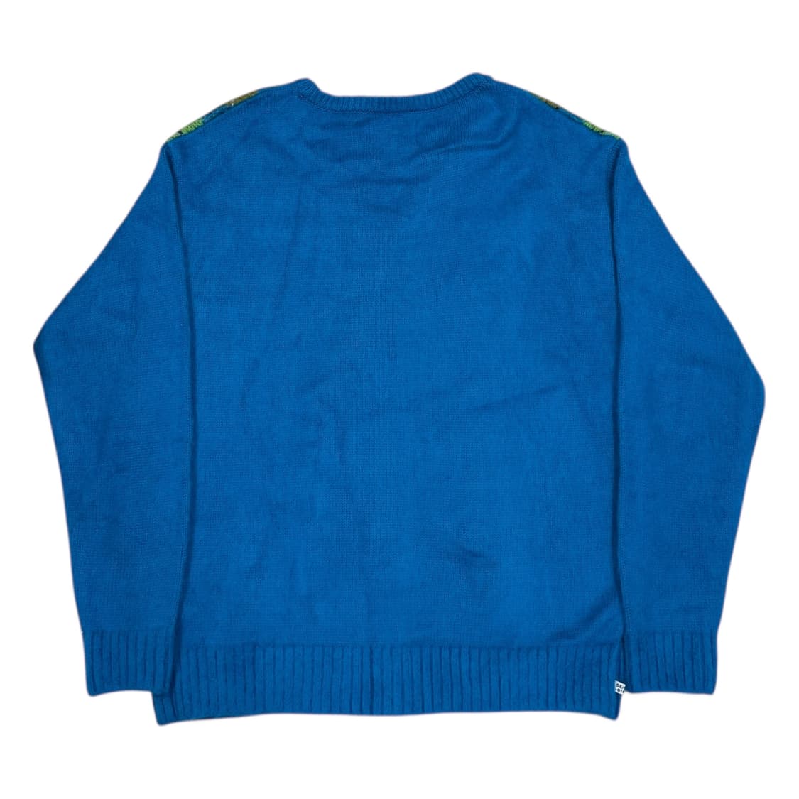 디스이즈네버댓 아가일 니트 아크릴 가디건 블루 S 상품이미지3