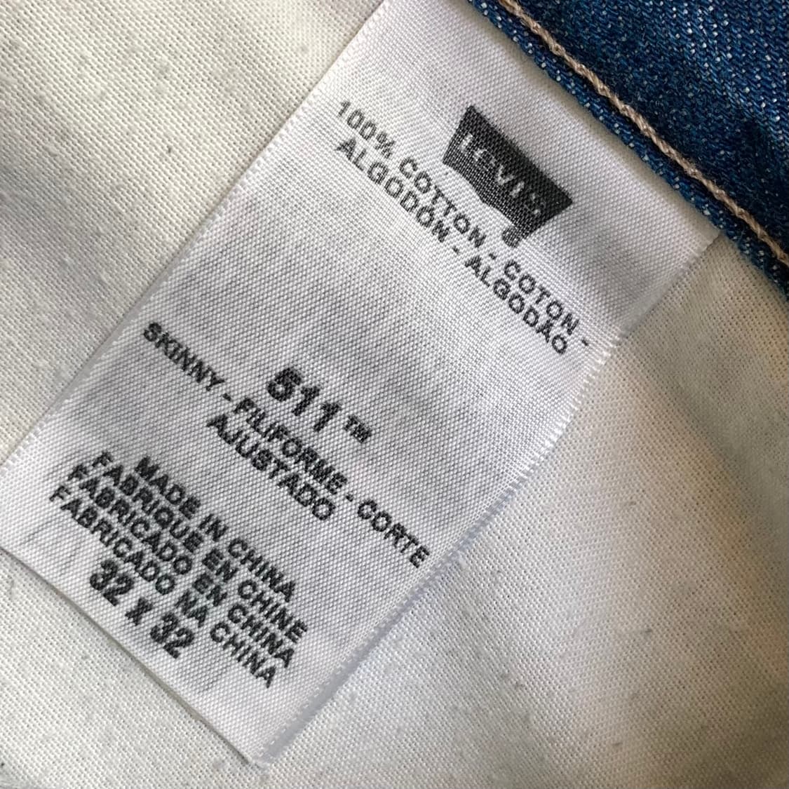 리바이스 511 데님팬츠 32x 32 상품이미지5