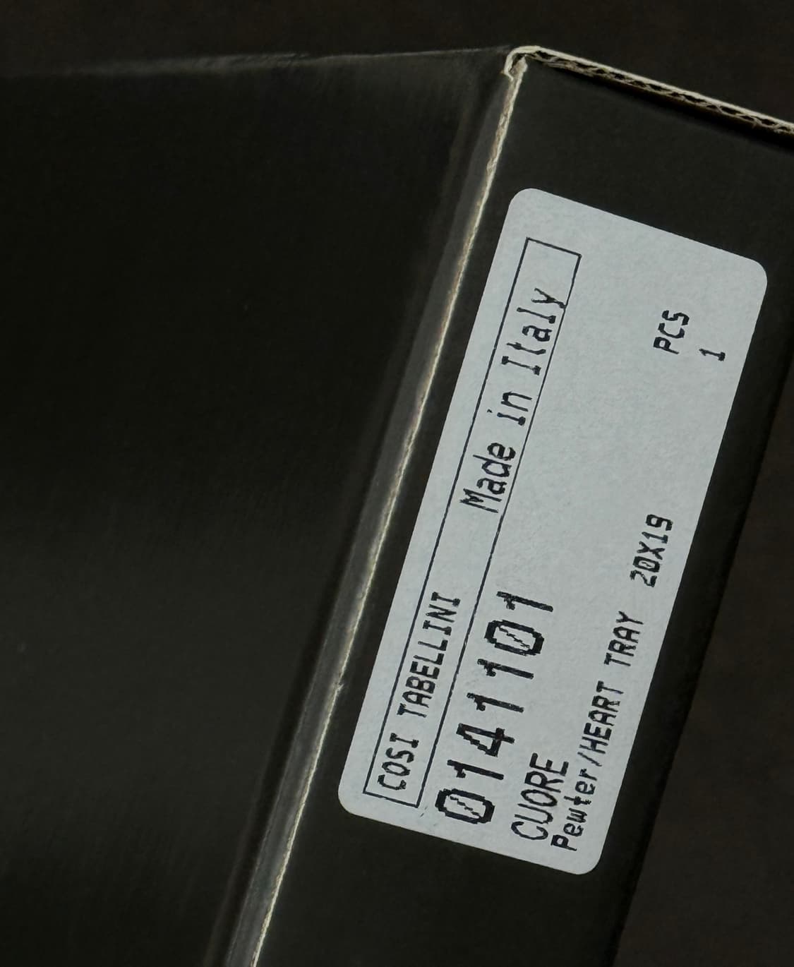 미사용 / 코지타벨리니 하트 트레이 퓨터 쿠오레 접시 상품이미지6