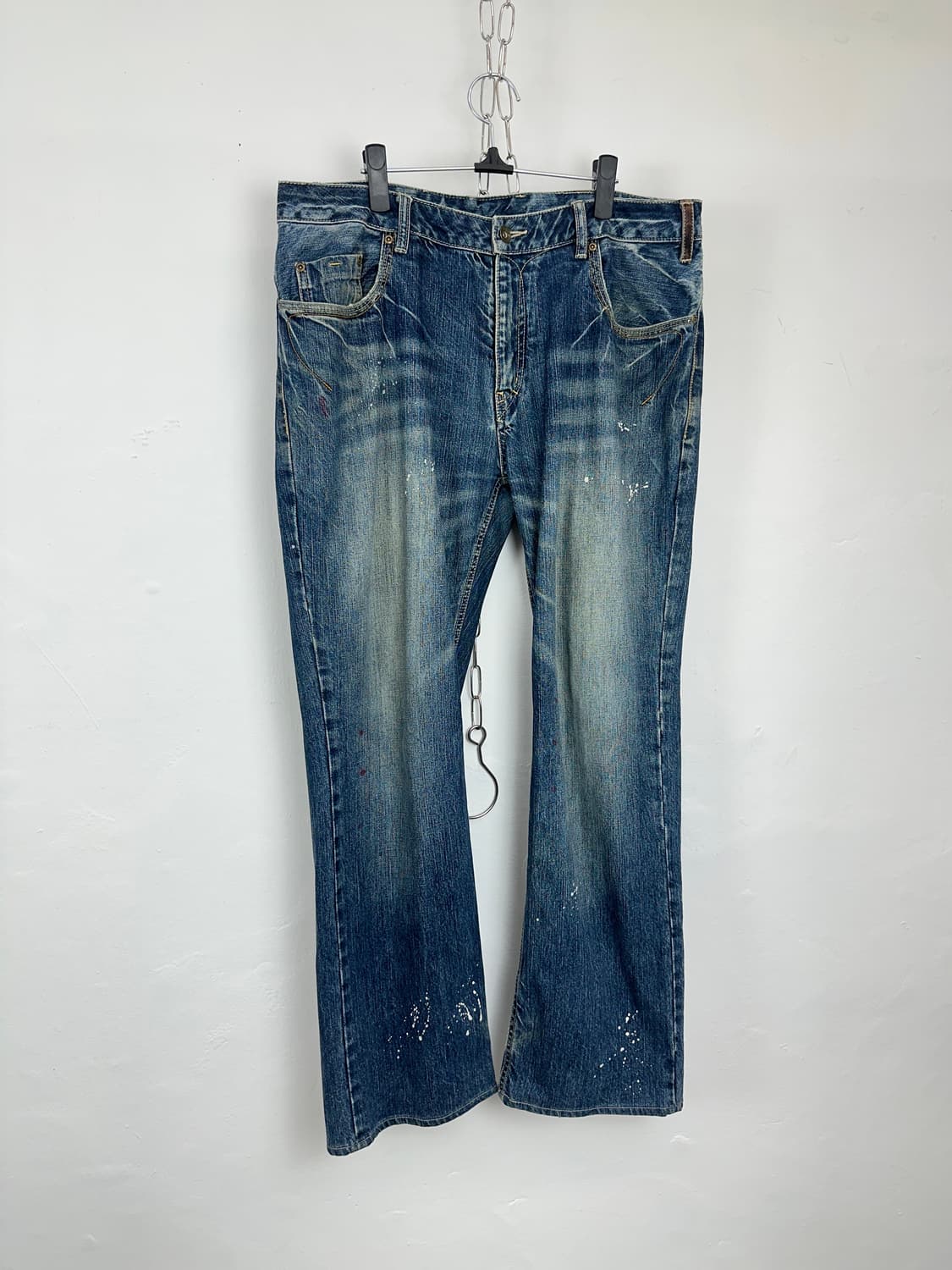 Kelen Paint-Splatter Flared Denim with L 상품이미지9