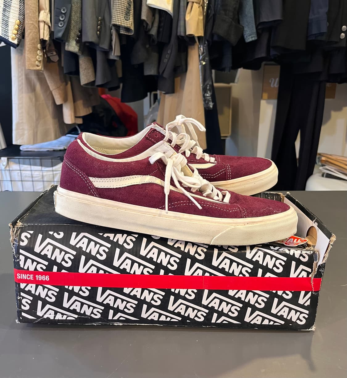 반스 올드스쿨 빈티지 그레이프 와인(280mm) 상품이미지4