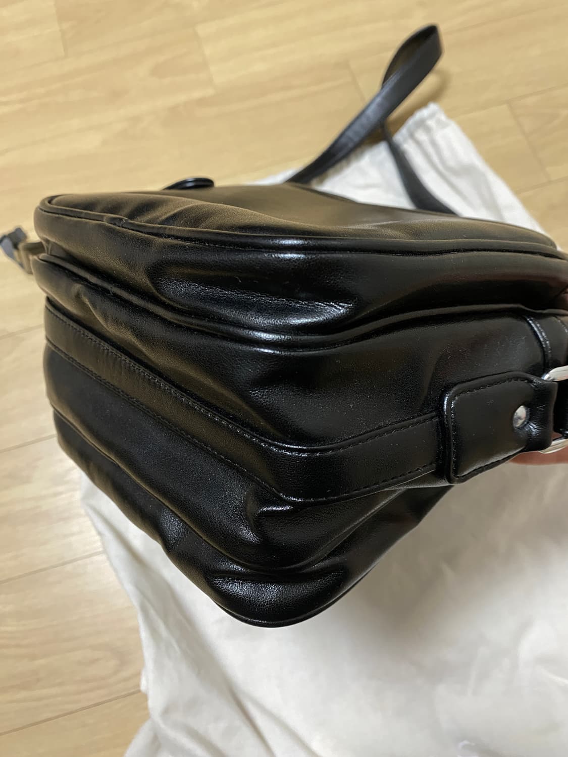 꼼데가르송 오리지널 숄더백 스몰 블랙 상품이미지6