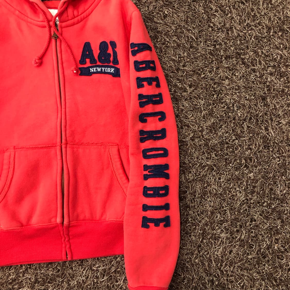 아베크롬비 레터링 로고 후드집업 상품이미지3