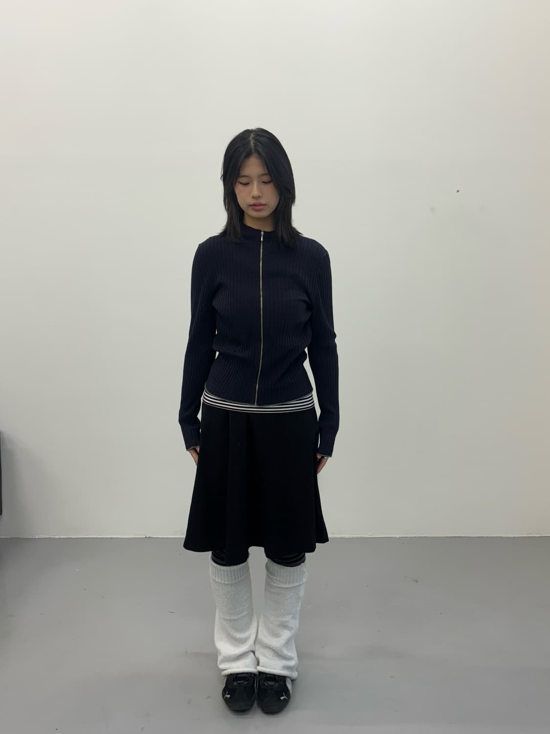 C.P. Company Black Zip Rib Knit 상품이미지1