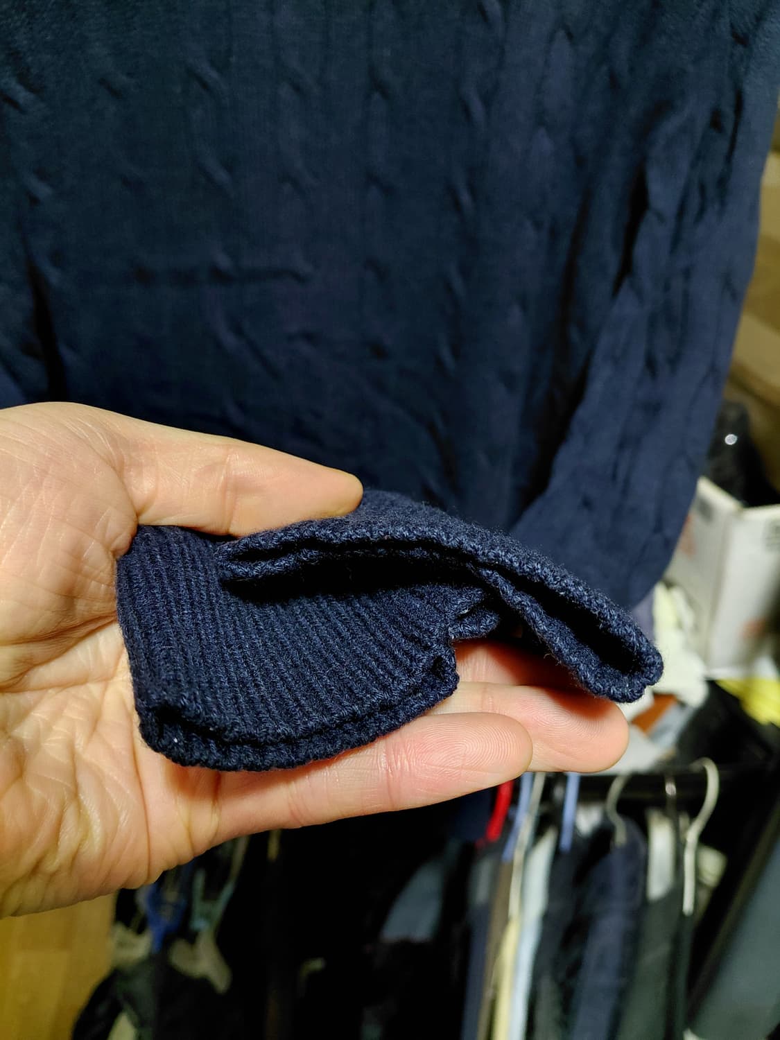 [리디아바인]울100 케이블 니트 M(100)사이즈 상품이미지7