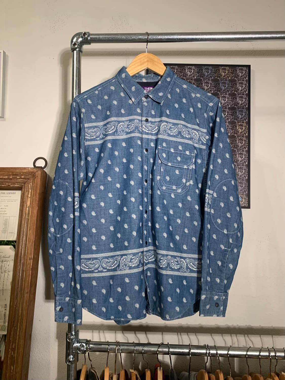 노스페이스 퍼플라벨 페이즐리 셔츠 상품이미지1