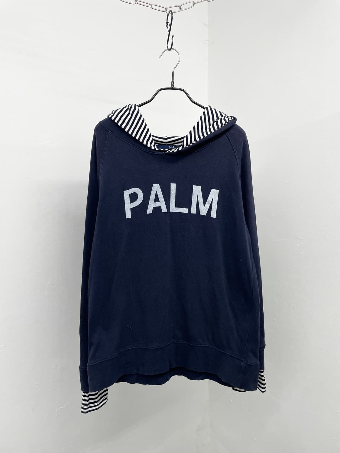 PALM 스트라이프 레이어드 후드 상품이미지4