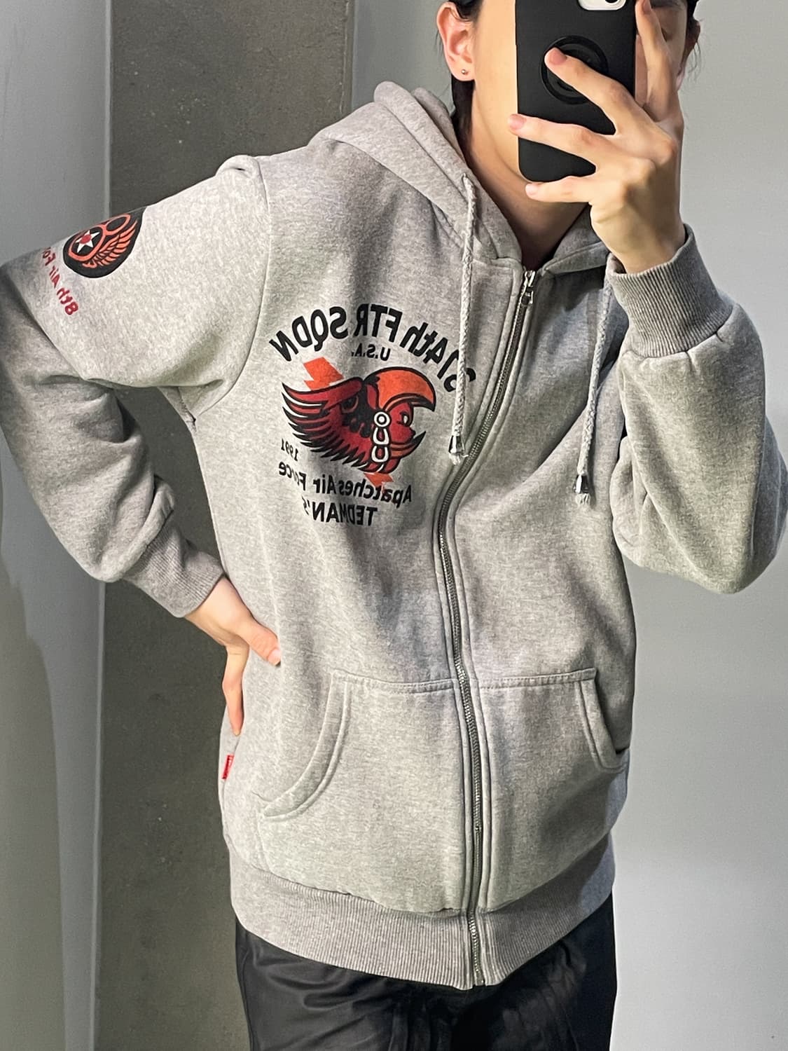 테드컴퍼니 374th FTR SQDN 집 후디 상품이미지2