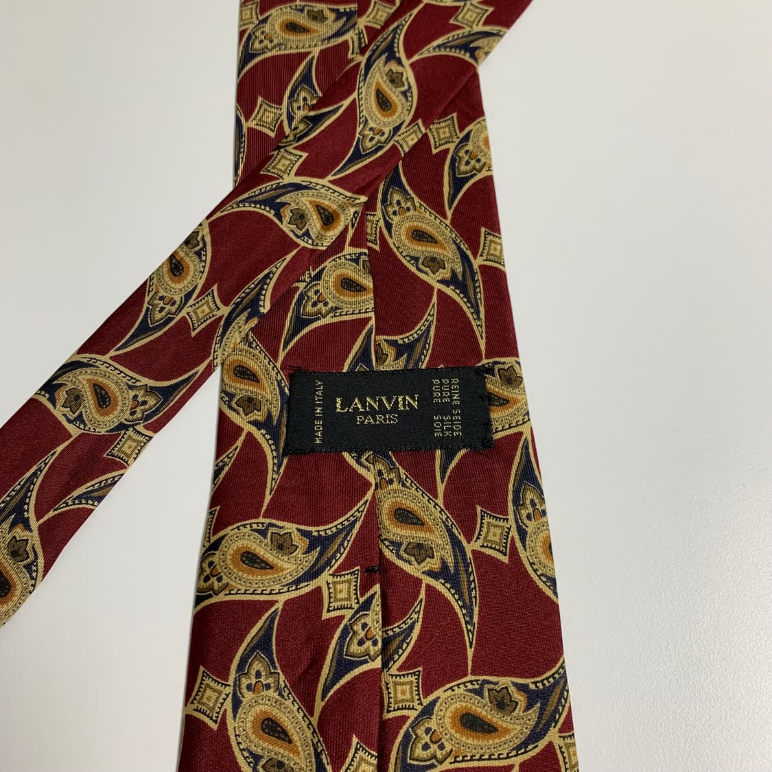 랑방(LANVIN) 기하학적패턴 클래식 명품넥타이 100실크 A+ 상품이미지5