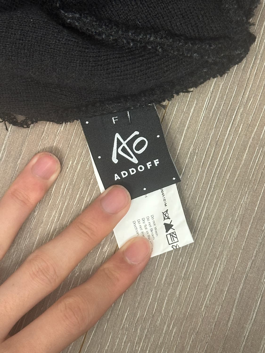 애드오프 심볼 로고 비니 블랙 상품이미지3