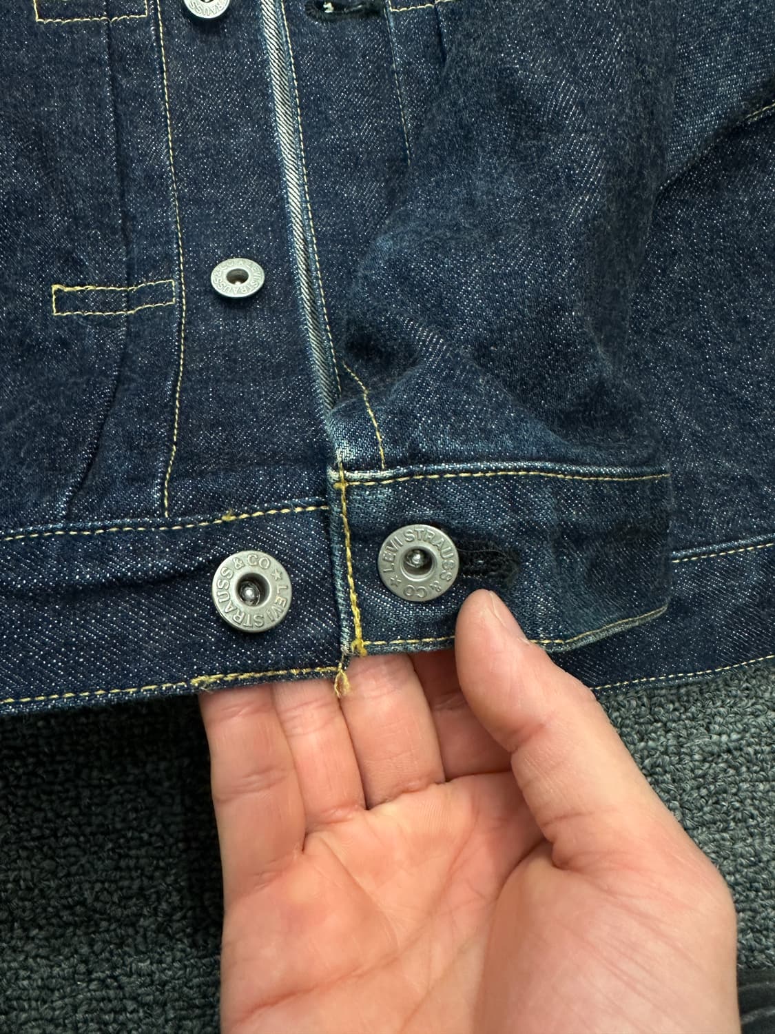 리바이스 71506 Type-1 인디고 데님자켓 38 상품이미지8