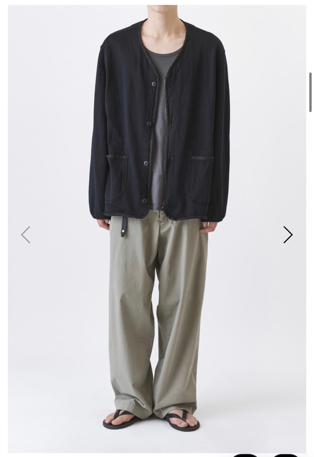 이얼즈어고 코튼 카라리스 라이너 자켓 m 상품이미지2