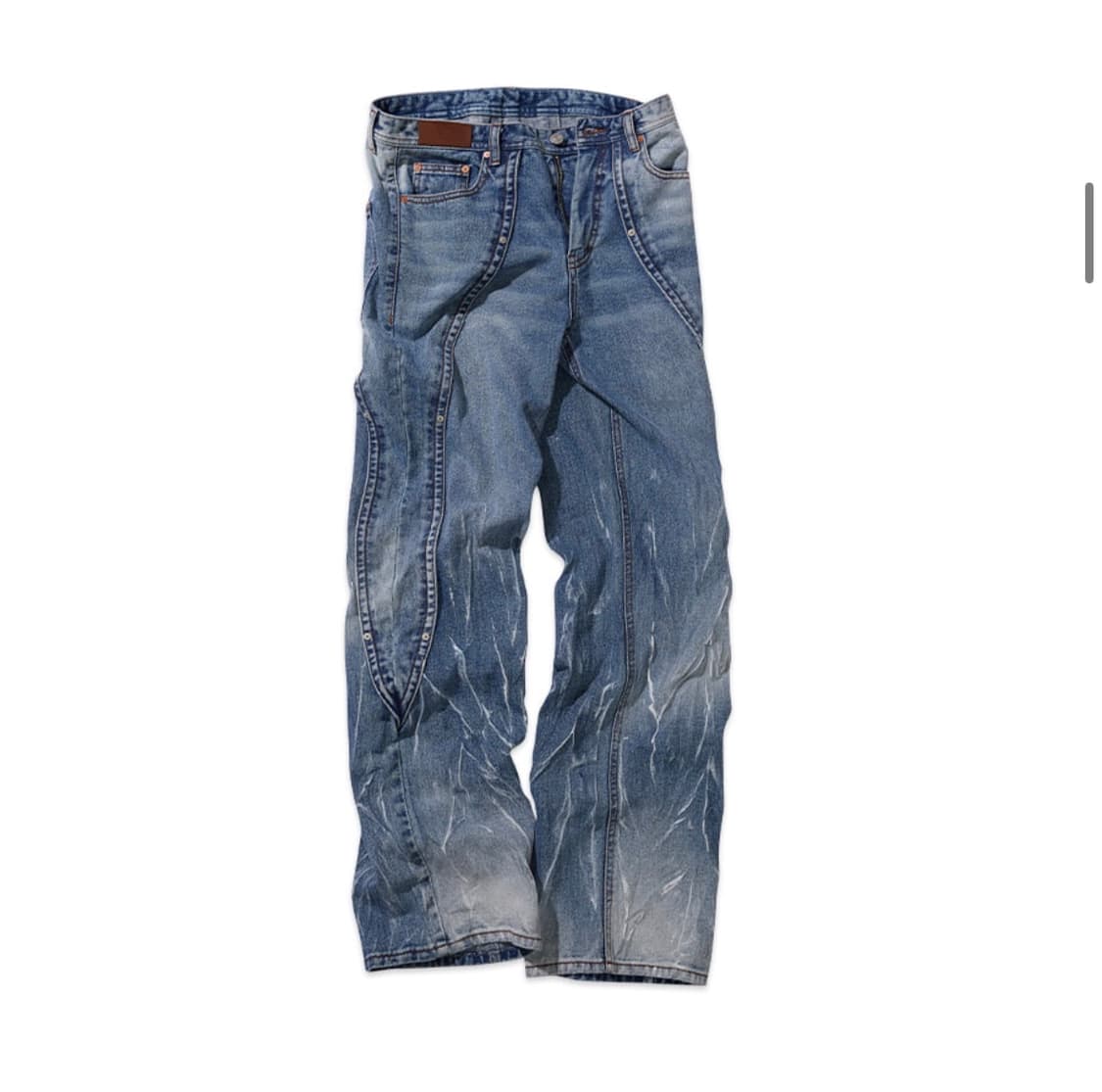 메튜 커브 진 apa499m(WASHED BLUE) 상품이미지3