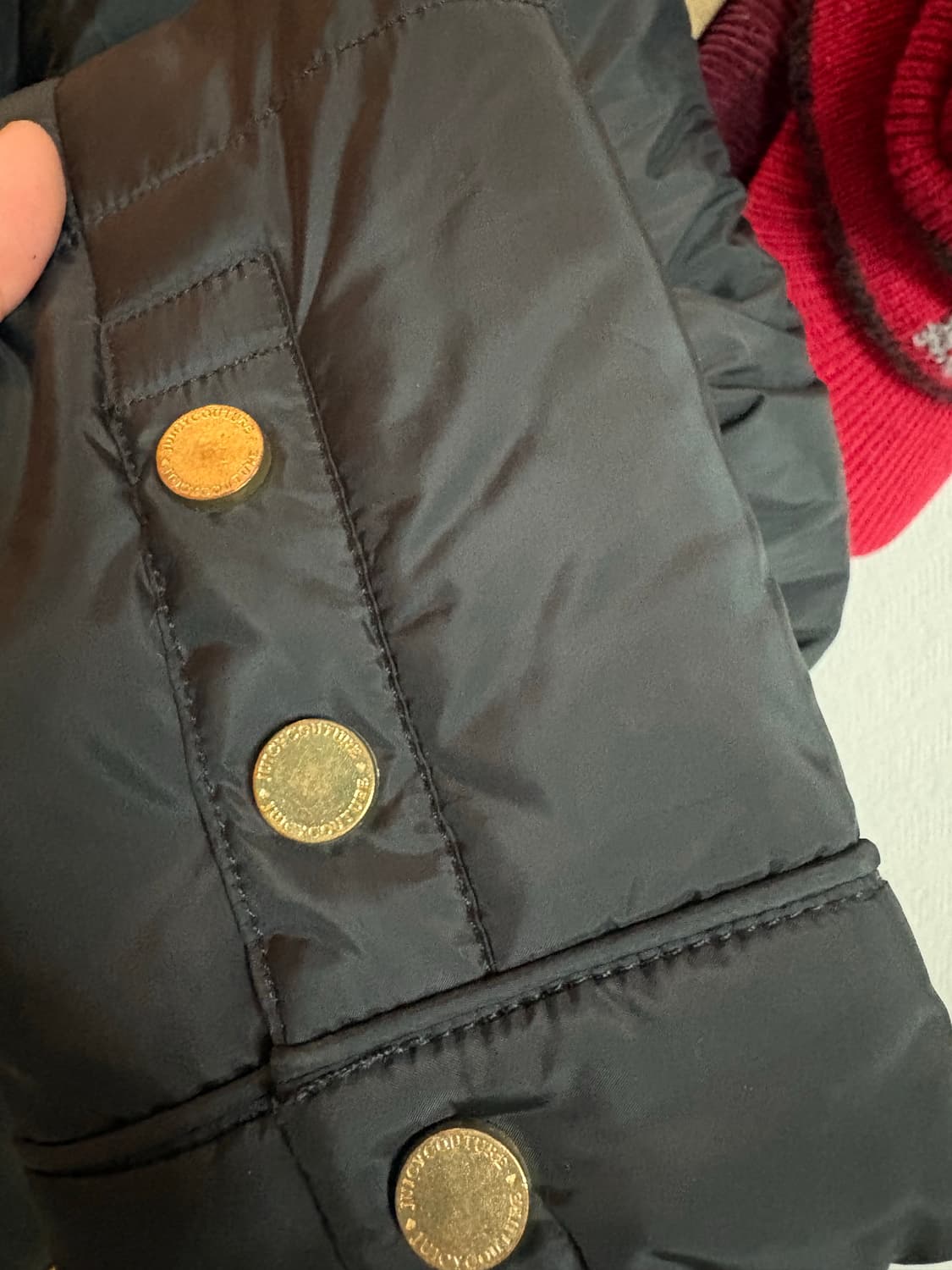 쥬시 꾸뛰르 블랙 패딩 S 레이스 대장급 상품이미지5