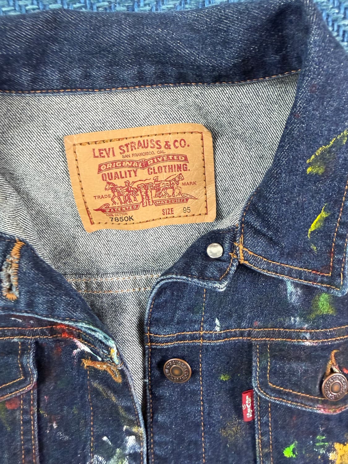 리바이스(Levi's) 커스텀 페인팅 데님 자켓  상품이미지3