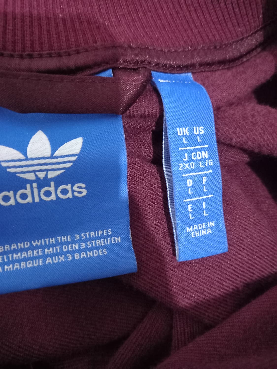 아디다스 희귀 벨벳 버건디 핑크 트랙탑 저지 져지집업110 상품이미지5