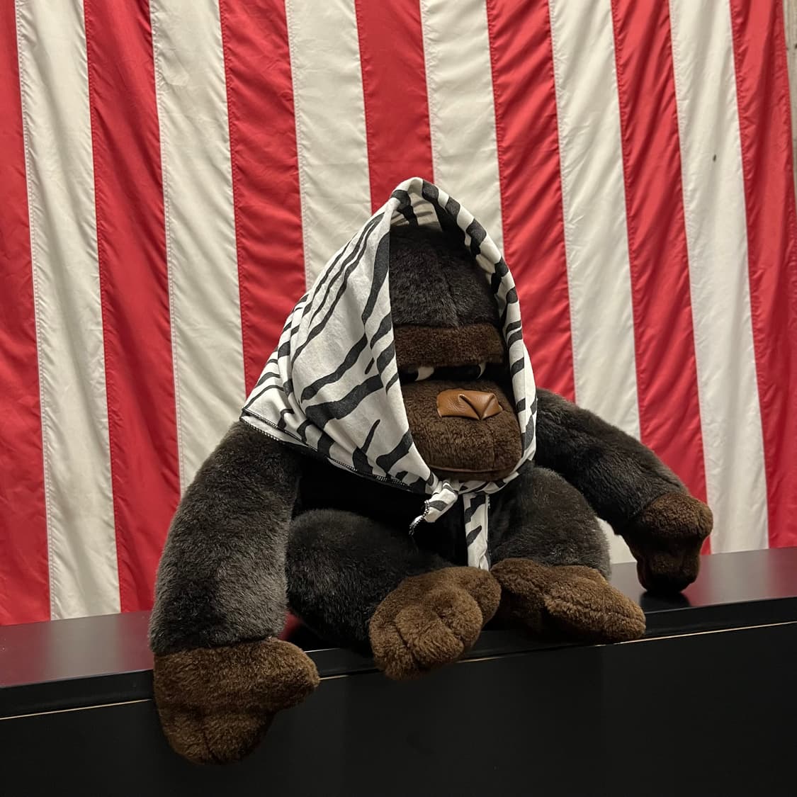 90s 빈티지 지브라 패턴 반다나 상품이미지4