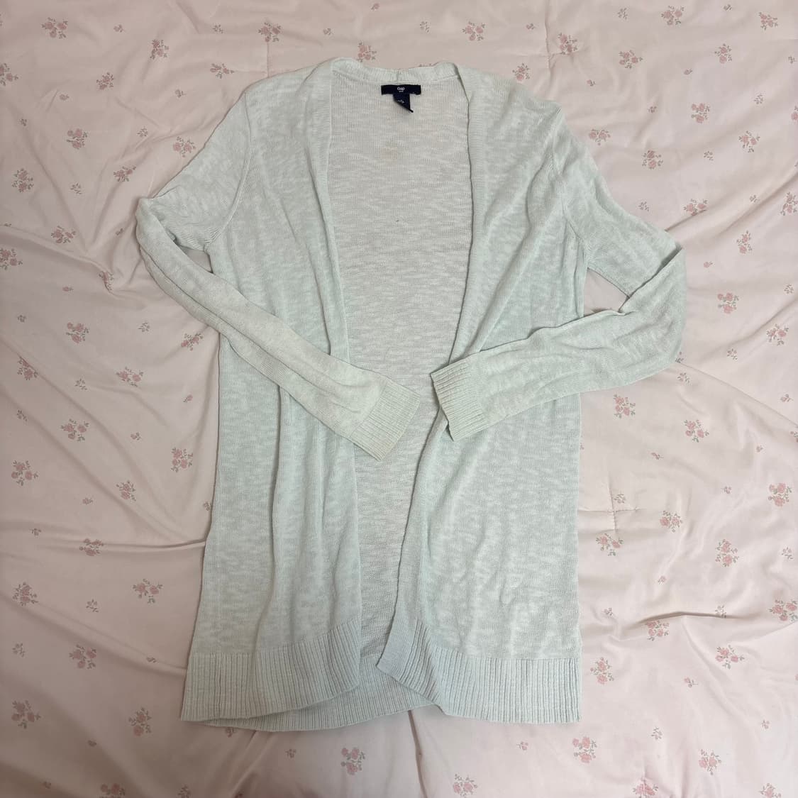 갭 여름 롱 가디건 민트색  상품이미지1