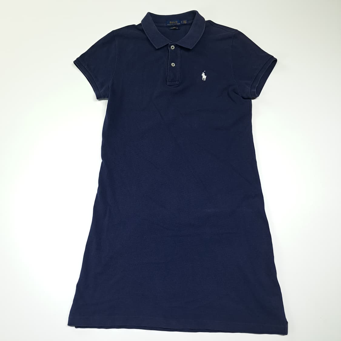 CK112 M 폴로 코튼 피케 메쉬 네이비 반팔 원피스 상품이미지1