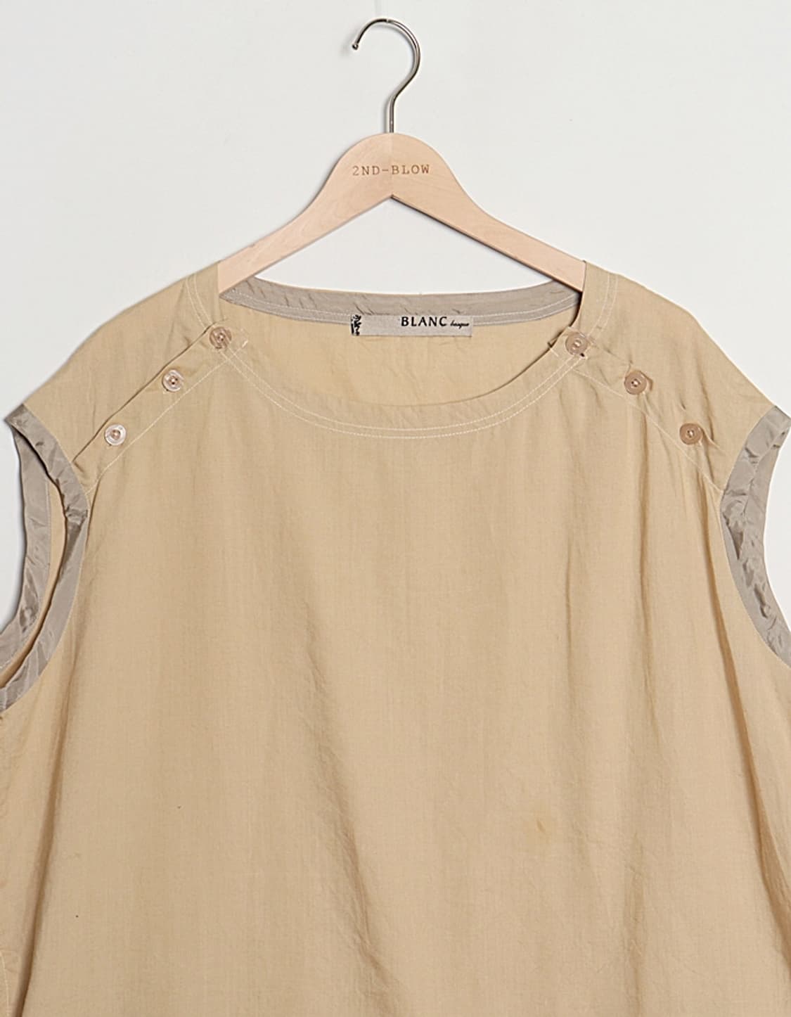 BLANC basque Box-Fit Linen One-Piece 상품이미지2