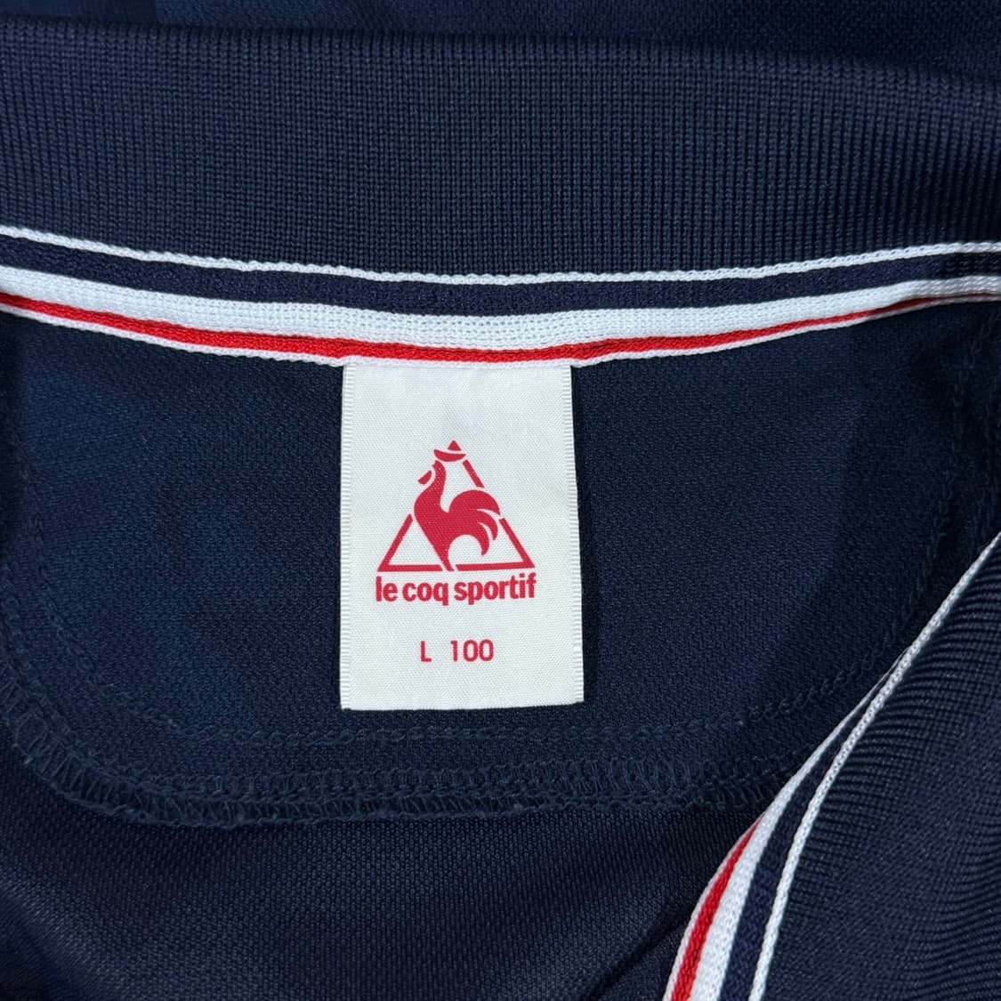 [L] 르꼬끄 스포르티브 네이비 반팔 카라 폴로 티셔츠 상품이미지5