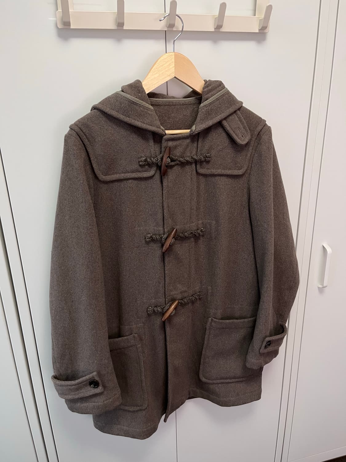 Comme ca ism 브라운 울 더플코트 상품이미지6