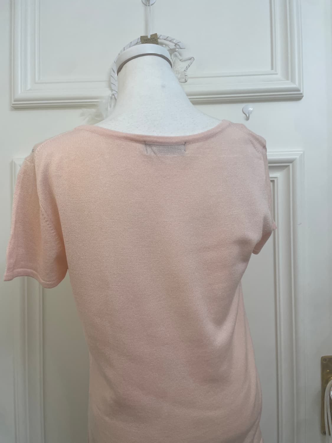 coral cubic point argyle basic knit top 상품이미지4