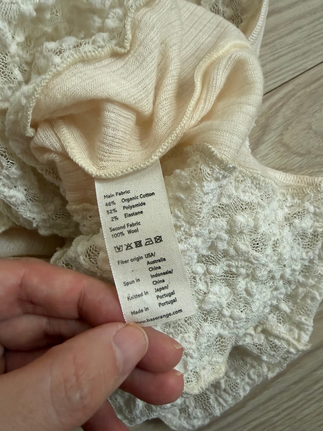 Baserange cotton lace bodysuit xs 베이스레인지 상품이미지6