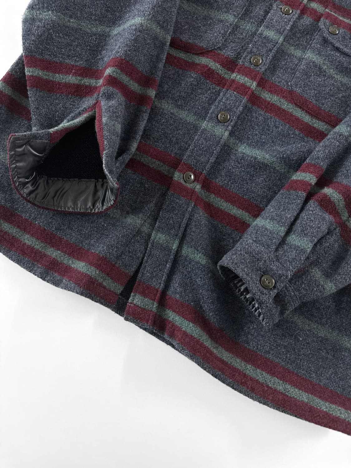 90s 빈티지 리바이스 울 블랜드 스트라이프 셔츠 상품이미지7