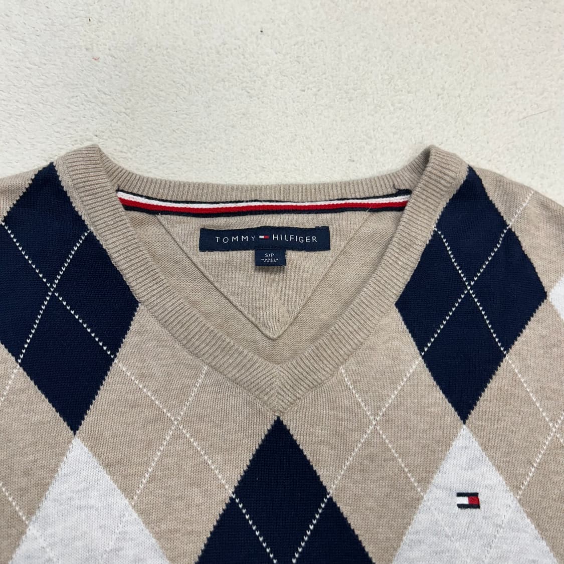 Tommy Hilfiger Argyle Knit Sweater 상품이미지6