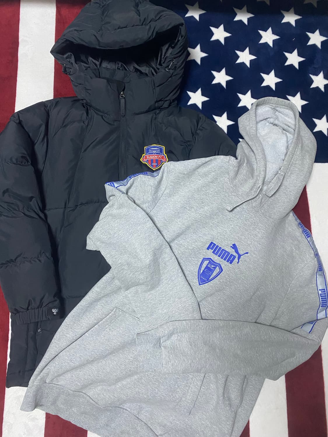 수원FC 03 선수 지급용 험멜 패딩 상품이미지1