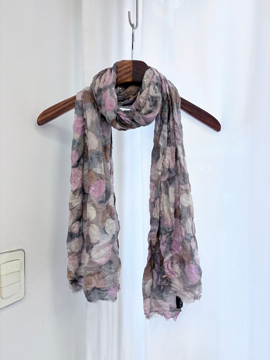 L'EQUIPE 도트 키치 퍼플 머플러 스카프  JPN 상품이미지1