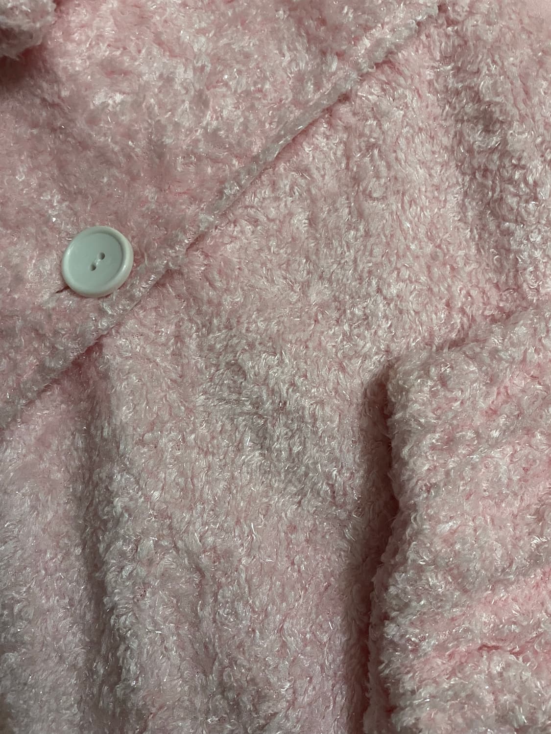 핑크 부클 퍼 가디건 🤍 러블리 히메 y2k 상품이미지4
