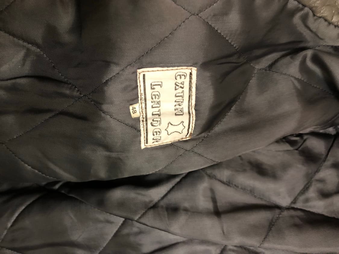 이탈리아 브라운 레더 후드 봄버자켓 상품이미지10